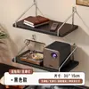 Estante de pared, estante de pared para mesita de noche, partición de una palabra, pared de sala de estar, estante para router sin perforaciones, estantería de pared