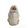 Productos de comercio exterior vestido blanco de Santa Claus blanco arroz pelo largo rizado sitcom cosplay actuación pelucas fabricantes