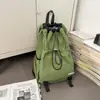 Mochila con cordón para hombre, ligera y elegante, mochila para senderismo y montañismo, mochila escolar ligera para hombre, para mujer