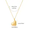 Promoção Quente da Amazon Pingente de Amor Cobre Banhado a Ouro Dia dos Namorados Corrente para Clavícula Empilhada High-end Light Luxury Colar em Forma de Coração