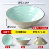 Tigela de Macarrão Melamina A5 Nordic Two-Tone Louça para Restaurantes, Macarrão Caracol Hot Pot Picante Loja de Macarrão Comercial Tigela de Plástico para Ramen de Carne