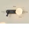 Lámpara de pared para dormitorio estilo minimalista italiano, foco giratorio de lectura para mesita de noche, nuevo modelo 2026 luz de pared de fondo para habitación de hotel