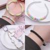 Super acrílico color sólido nacarado cuentas de arroz de maní DIY cadena para teléfono móvil llavero material cuentas sueltas accesorios de joyería