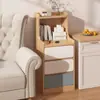 Gabinete Lateral de Sofá Gabinete Lateral Mesa de Café Pequeña Mesa Lateral Simple Moderna Mesa Lateral Pequeña Gabinete de Almacenamiento Sala de Estar de Apartamento Pequeño Mesa de Noche para el Hogar