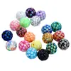 Nuevo con agujero color colorido bola de diamante con cuentas diy cadena para teléfono móvil cadena para llaves colgante de cadena hecho a mano cuentas sueltas al por mayor