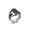 Joyería Vintage Gótica de Acero Inoxidable al por Mayor Estilo Punk Anillo de Ataúd de Vampiro Acero de Titanio Pegamento de Goteo Anillo para Hombre