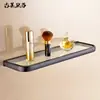 Estante de Toallas Negro de Cobre Completo Estante de Toallas Estéreo Estante de Almacenamiento para Inodoro Hardware para Baño Colgante para Baño Traje