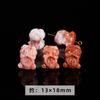 Jingde joyería jade rojo del sur natural tallado cuentas sueltas individuales accesorios garra de gato valiente cuentas para joyería diy al por mayor