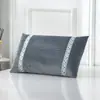 Funda de almohada doble de algodón acolchada de terciopelo de seda grande 48*78 transpirable amigable con la piel funda de almohada para niños estudiantes 50*30cm