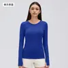 Nuevo Top de Yoga sin Costuras Diqian Clothing de Manga Larga para Mujer, Deportivo, para Correr, Cómodo, Transpirable, Ropa de Fitness D19083