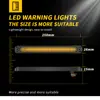Lanterna Traseira de Carro 15 LEDs Luz Lateral Longa 12V24V Caminhão Caminhão Barco Luz Lateral Sinal de Advertência Piscante