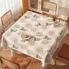 Mantel Cuadrado Floral Fresco y Sencillo Impermeable, Resistente al Aceite y al Calor Modelo Nuevo 2026 Cuadrado a Cuadros Cubierta para Mesa de Comedor Mesa de Café