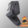 Calça de Moletom Grossa com Forro de Lã para Homem no Inverno, Calça Jogger Casual Solta, Calça Quente da Moda para Homem