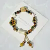 Pulsera de Cerámica Jingdezhen Nueva Pulsera de Cerámica China Joyería Estudiante Estilo Tíbet Cuerda Trenzada a Mano Puesto Regalo para Estudiante