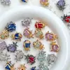 Colgante de Rosa Espinosa con Incrustaciones de Piedra Tridimensional Material de Cuentas Hecho a Mano DIY Accesorios para Pulsera Collar Joyería