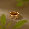 2025 Nueva Tienda de Oro Mismo Estilo Vietnamita Shagin Anillo de Trigo Moda Elegante Anillo Versátil Regalo para Novia