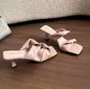 Sandalias Rosas para Mujer con Sensación de Caminar sobre las Nubes, Impresionantes Pantuflas de Tacón Alto, Pantuflas de Verano Abiertas para Socialités, Transfronterizo