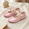 Sapatos Mary Jane Brilhantes Multicor para Meninas, para Vestidos de Daminha e Apresentações, Sapatilhas para Meninas Estilo Suave com Laço