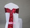 Laço de Mesa e Cadeira Dupla Camada Elástico Sem Laço Decoração de Encosto de Cadeira de Celebração de Casamento Fita Decorativa Cobertura de Cadeira Fita Festiva