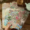 Adesivos de Paisagismo em Miniatura Zaomu, o Veado Branco do Livro das Montanhas e Mares, Tema Mitológico, Brinquedo Divertido de Colagem 3D para Paisagismo Feito à Mão