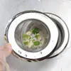 Filtro de Pia de Aço Inoxidável Bacia Espessa para Lavar Legumes Tigela Ralo de Chão Esgoto de Cozinha Rede de Escória Anti-entupimento