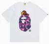 Hit da Internet de Verão 24: Camiseta bAPe Cabeça de Macaco Macaquinho, Camuflagem, Camiseta Unisex Manga Curta Gola Redonda