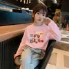 Camiseta de Dibujos Animados para Niñas de Primavera y Otoño, Camiseta de Manga Larga a la Moda para Bebés Niñas, Camiseta Básica de Algodón Puro para Niños