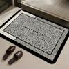 Alfombrilla Gruesa de Barro de Diatomeas para Piso de Baño Alfombra Absorbente de Agua Antideslizante para Baño Felpudo para Puerta de Baño y WC Felpudo de Secado Rápido
