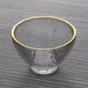Xingran Vaso de Degustación Triple de Oro de Vidrio Martillado Resistente al Calor Juego de Té Kung Fu Taza Individual Maestro Phnom Penh Martillado Taza de Té Pequeña