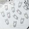 Marco de fotos transparente con destellos finos para decoración de uñas Yiwu, accesorios para decoración de uñas en relieve, joyería tridimensional para decoración de uñas, paquete de materiales mixtos para bricolaje