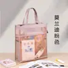 Bolsa Documento A4 com Zíper Classificação por Matéria de Prova Bolsa de Armazenamento Grande Capacidade Multicamadas Portátil Rede Saco de Transporte para Estudantes