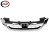 Adequado para Honda Accord 2013-2015 Cromado Estilo Modificado JDM Grelha Superior do Para-choque Dianteiro