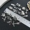Accesorios de Aleación DIY Colgante Serie Copa de Vino Tinto Pendientes Pulsera Collar Llavero Colgante de Joyería de Plata Antigua Transfronterizo