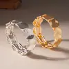 Pulsera elástica de empalme de piezas redondas estilo metal europeo y americano Pulsera de estilo minimalista con sentido del diseño Joyería versátil para mujer