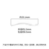 Plata Esterlina S925 Coche Flor S Tubo S-Forma Tubo de Plata Codo DIY Cristal Perla Collar Pulsera Pulsera Accesorios de Plata