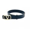 Decoración de Cinturón de Moda Versátil Simple para Mujer con Letra V Retro de Marca Grande de 3 cm Popular Cinturón para Jeans