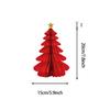 Sombrero de Papá Noel, árbol de Navidad, campana, adornos de panal, bandera navideña, abanico de papel, soporte para pastel de flores, adornos en espiral