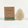 Caja con forma de gota de konjac para lavar la cara konjac para lavar la cara konjac konjac konjac para lavar la cara Caja de papel Kraft se puede hacer de esencia de material vegetal carbón de bambú