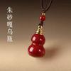 Colgante de Calabaza de Arena de Cristal de Cinabrio en Bruto Cristal de Alto Contenido Púrpura Dorado Rojo Imperial Arena Collar Colgante Venta al por Mayor Dropshipping