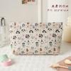 Bolsa de Cosméticos Cachorro Lindo Floral Bolsa de Cosméticos para Mujer 2025 Nueva Bolsa de Almacenamiento Portátil de Gran Capacidad Salir Bolso de Mano