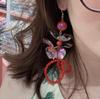 Transparente UV pétalos grandes tres 36mm acrílico diy hecho a mano accesorios para el cabello aretes accesorios de joyería material de pétalo color mágico