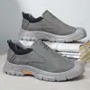Novos sapatos masculinos de outono, respiráveis, impermeáveis, antiderrapantes, estilo coreano, versáteis, sapatos de couro preto, tênis casuais, sapatos da moda
