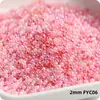 Super-Excelente 2 mm Hielo Imitación Jade Núcleo Teñido Vidrio Cuentas de Arroz Imitación Checo Crema Vidrio Cuentas para Pulsera Anillo DIY