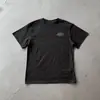 Camisetas de Manga Corta Estampadas con Espuma Hip-Hop Street Británico Synaworld para Hombres y Mujeres, Ropa de Pareja, Camisetas de Manga Media de Marca de Moda