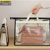 Bolsa de almacenamiento a prueba de polvo y humedad para armario, organizador colgante de cuero transparente a prueba de moho e impermeable, herramienta de almacenamiento para el hogar