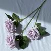 3 cabeças de comprimento rosa doce flor artificial casamento salão de casamento Home Hotel decoração arranjo de flores comércio exterior flor falsa