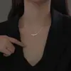 Collar de lujo super brillante con sonrisa para mujer, moda, cadena para la clavícula de estrella irregular, estilo frío, elegante, collar versátil, accesorios