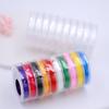 Cuerda elástica de cristal de color mini de 0.8 mm Línea Duke juego de texto línea elástica plana accesorios hechos a mano DIY línea para abalorios
