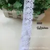 Renda de Algodão Renda de Algodão Puro Renda Branca Vazada Acessórios Decoração DIY Roupa Toalha de Mesa Cortina de Sofá Tecido de Renda