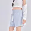 Shorts de maternidade casuais de verão finos de cinco pontas largos confortáveis respiráveis suporte para a barriga calças de maternidade calças casuais shorts
